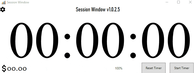 Gif of the session timer bar